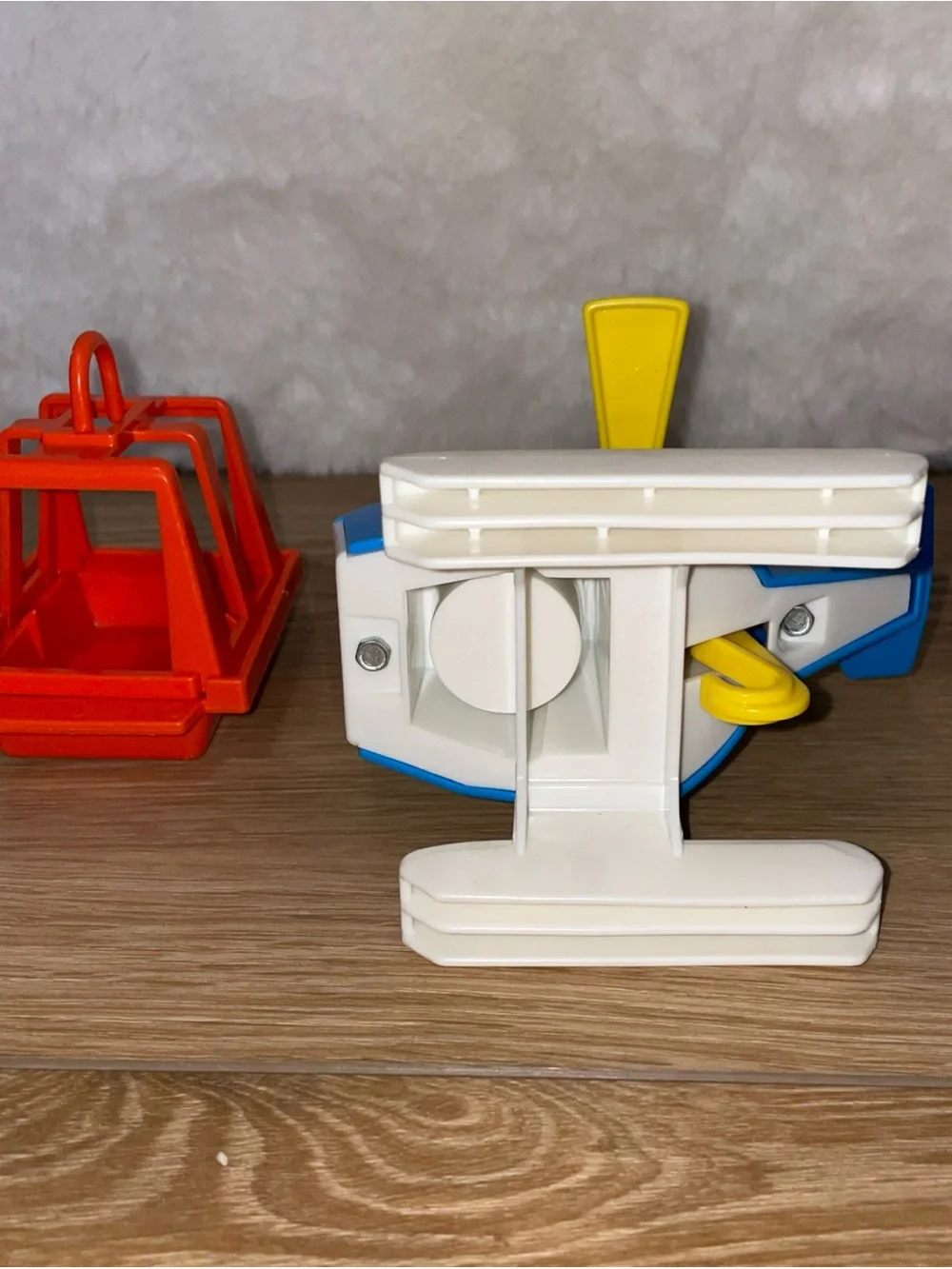 Vintage Fisher Price Little People Air Lift Copter Set #635